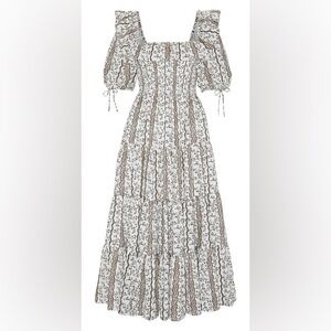 ISO corinne nap dress in mocha provencal floral size medium or small